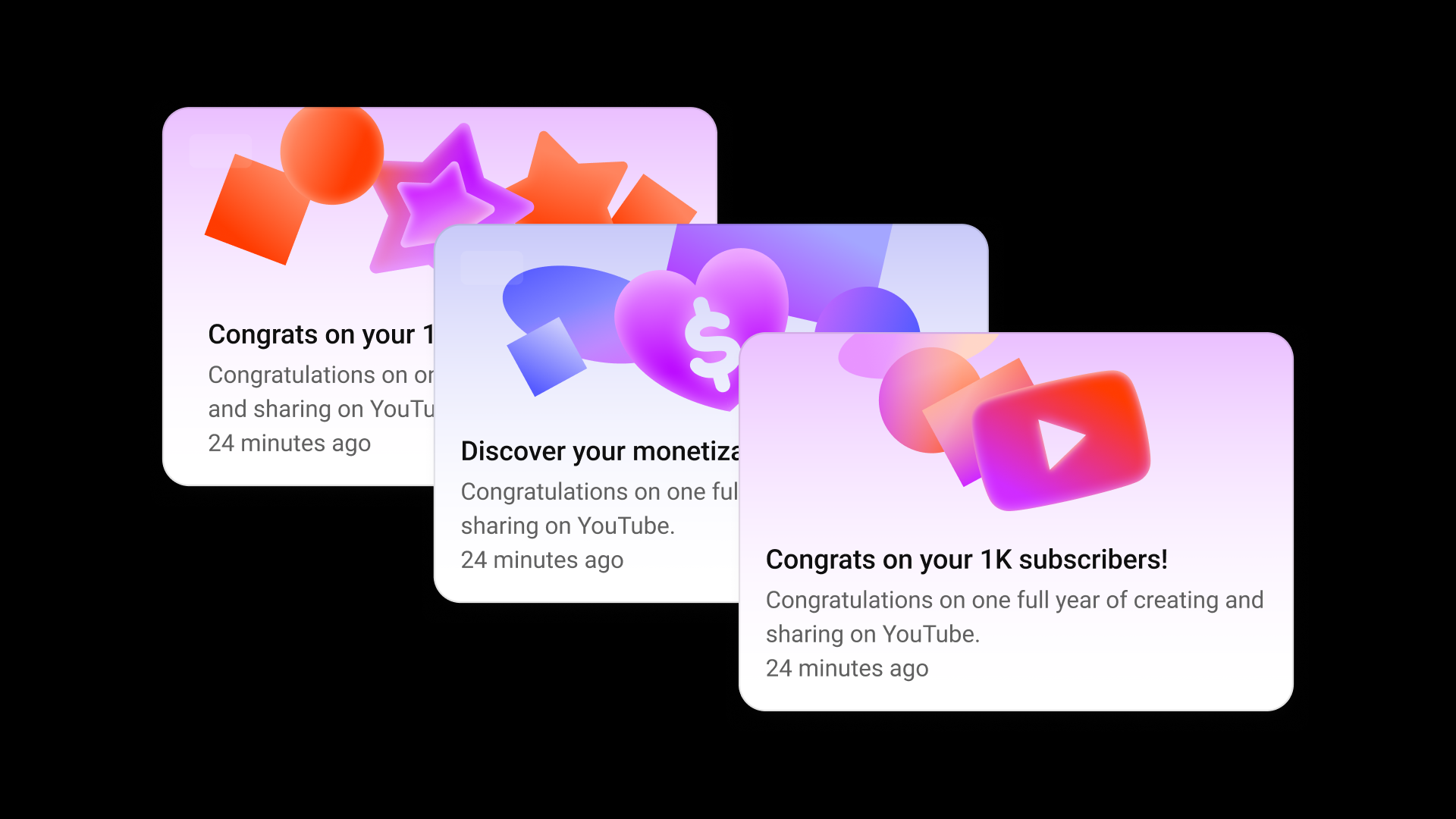 YouTube Studio visual card